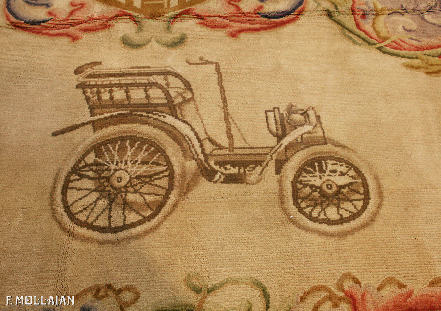 A Very Large Antique Spanish Carpet “RENAULT” n°:47639616